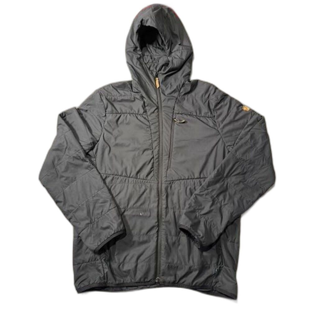 Fjallraven Keb Padded Hoodie Men's Large Black Insulated Hooded Jacket Outdoor